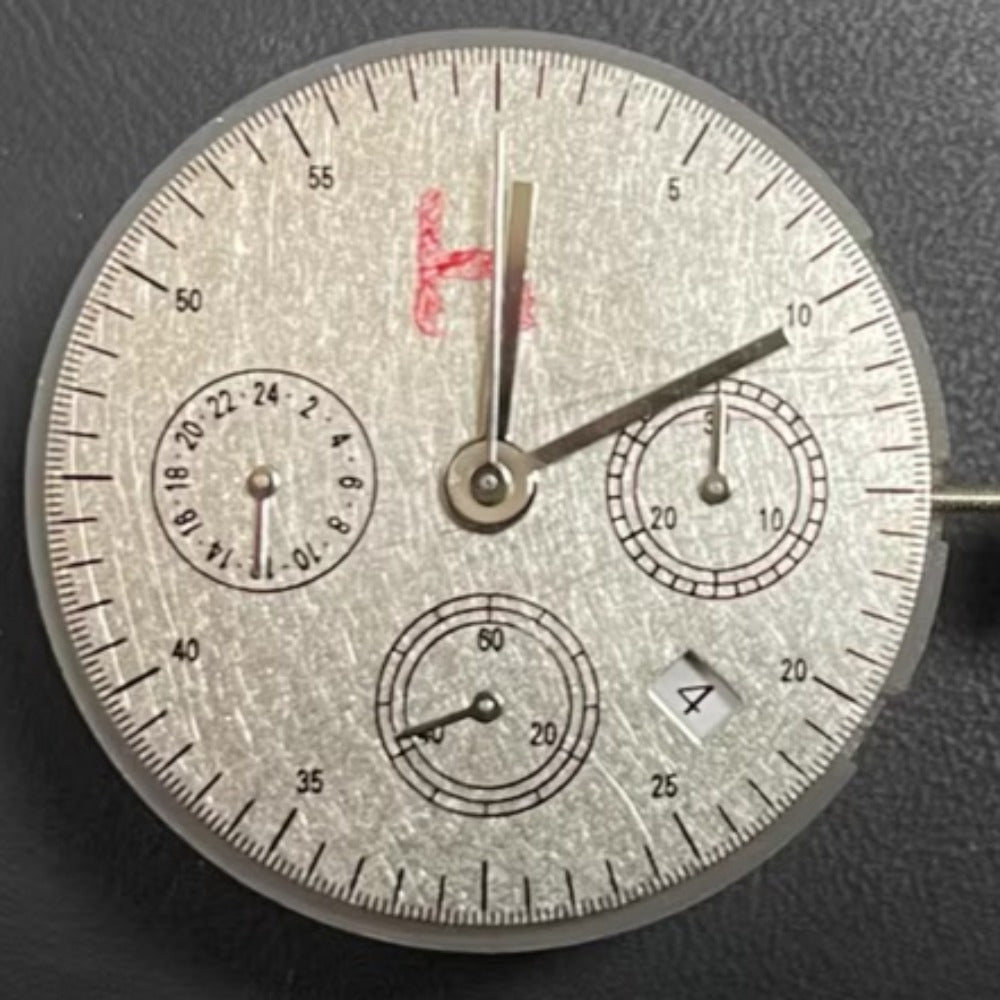 Chinese Dandong 7750 Mechanical Movement SL4611D White Disk