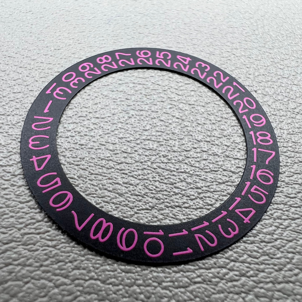 Black Background Purple Character Date Disk Date Wheel Overlay for NH35 NH36