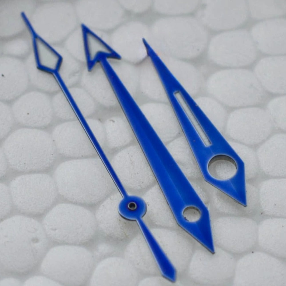 18.5X15.1X10.9mm Modified Blue Lume Watch Hands for ETA2836 2824 2892A2