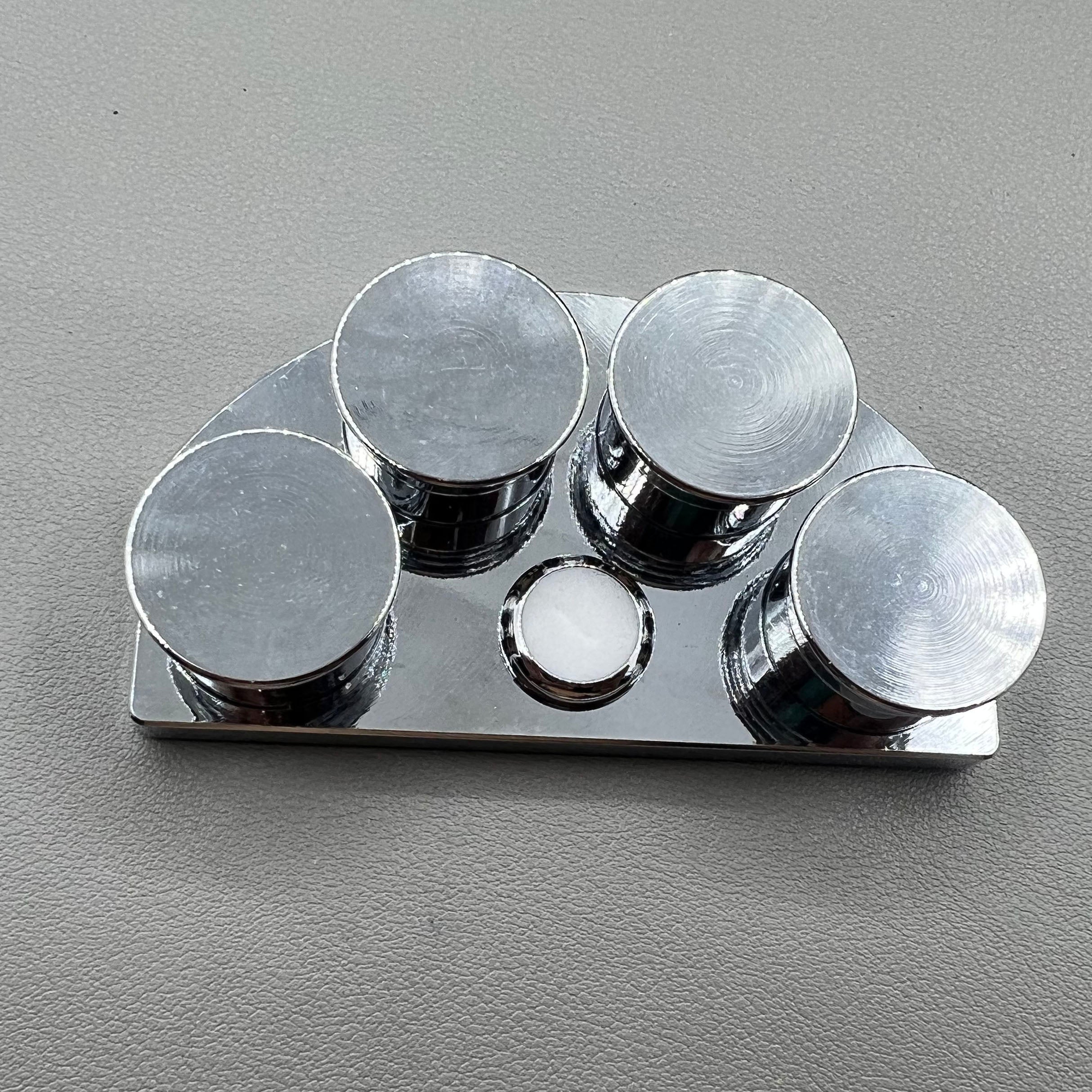 Watch Oil Cup Stand S/S 4 Oiler Dishes Cups with Cover BG 30180-A Replacement