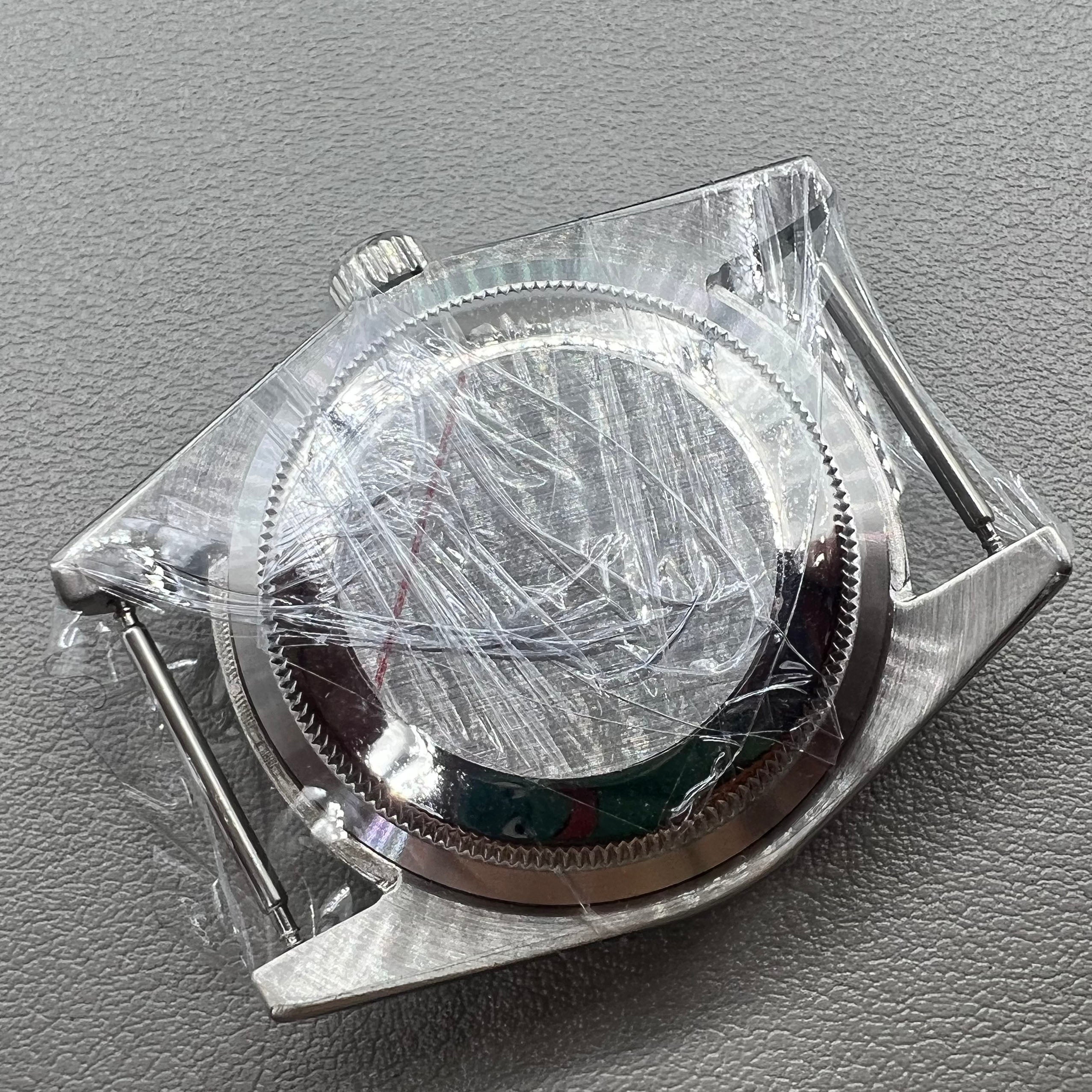 36MM Steel Watch Case Mineral Glass Mirror Case for Miyota 8215/2813/8205/8200