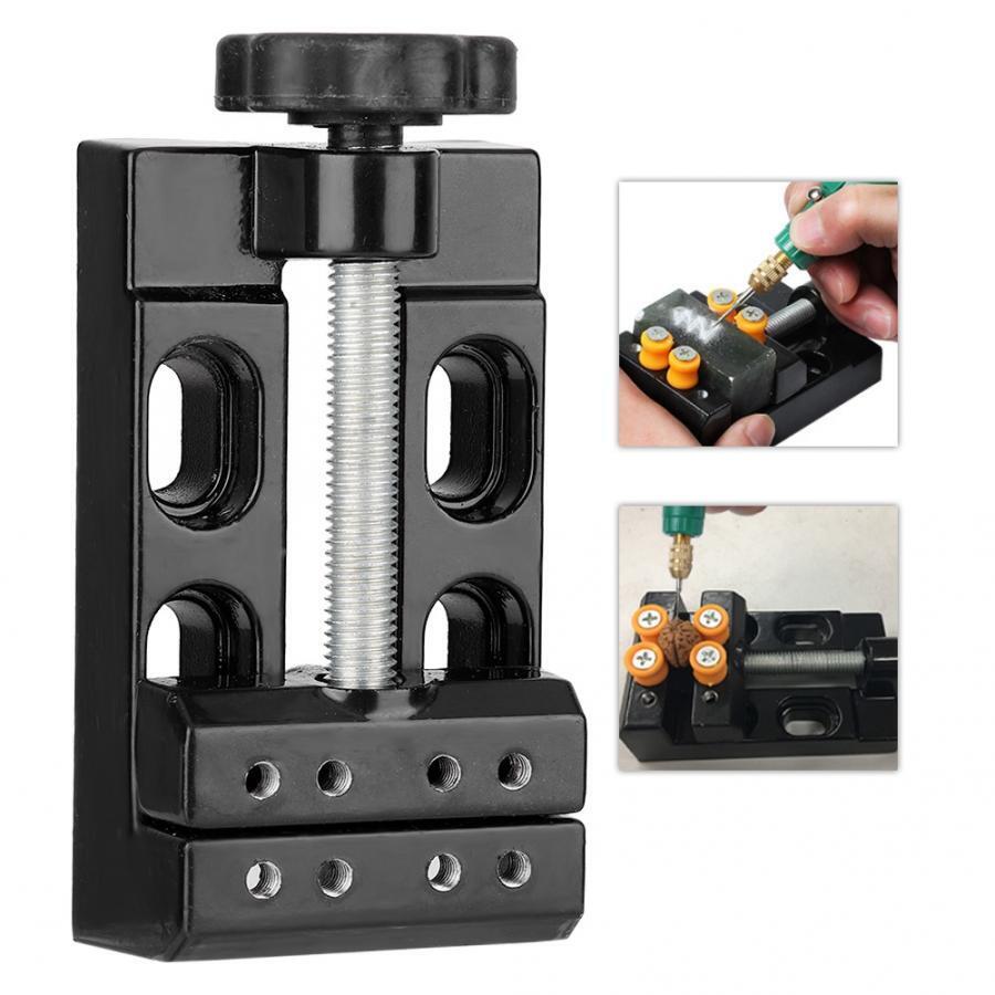 Mini Electric Drill Flat Vice Miniature Clip Opening Table Clamp Jewelry Tools