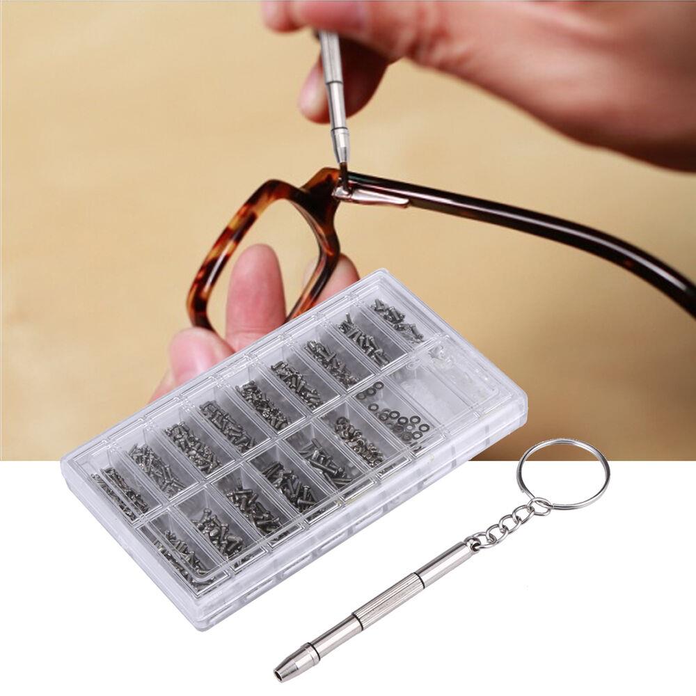 1000PCS/set Assorted Screws Nuts for Watches Micro Eyeglass Sunglasse Spectacle