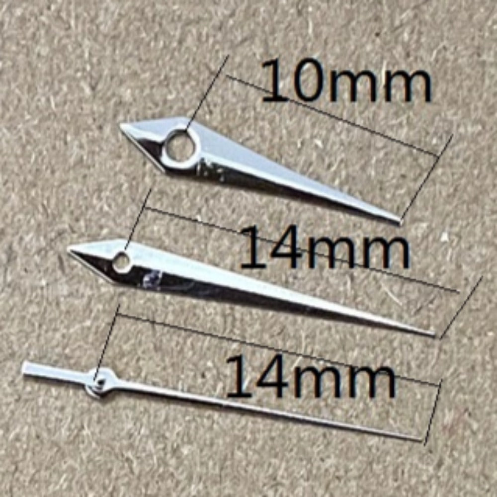 10x14x14mm Silver Arrow Shape Watch Hands for Ronda 515 Quartz Movement