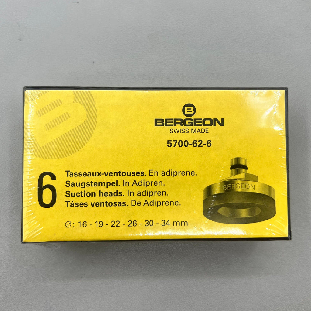 Swiss Bergeon 5700-62-6 Die Set Of 6 Suction Upper Dies Round Heads In Adiprene