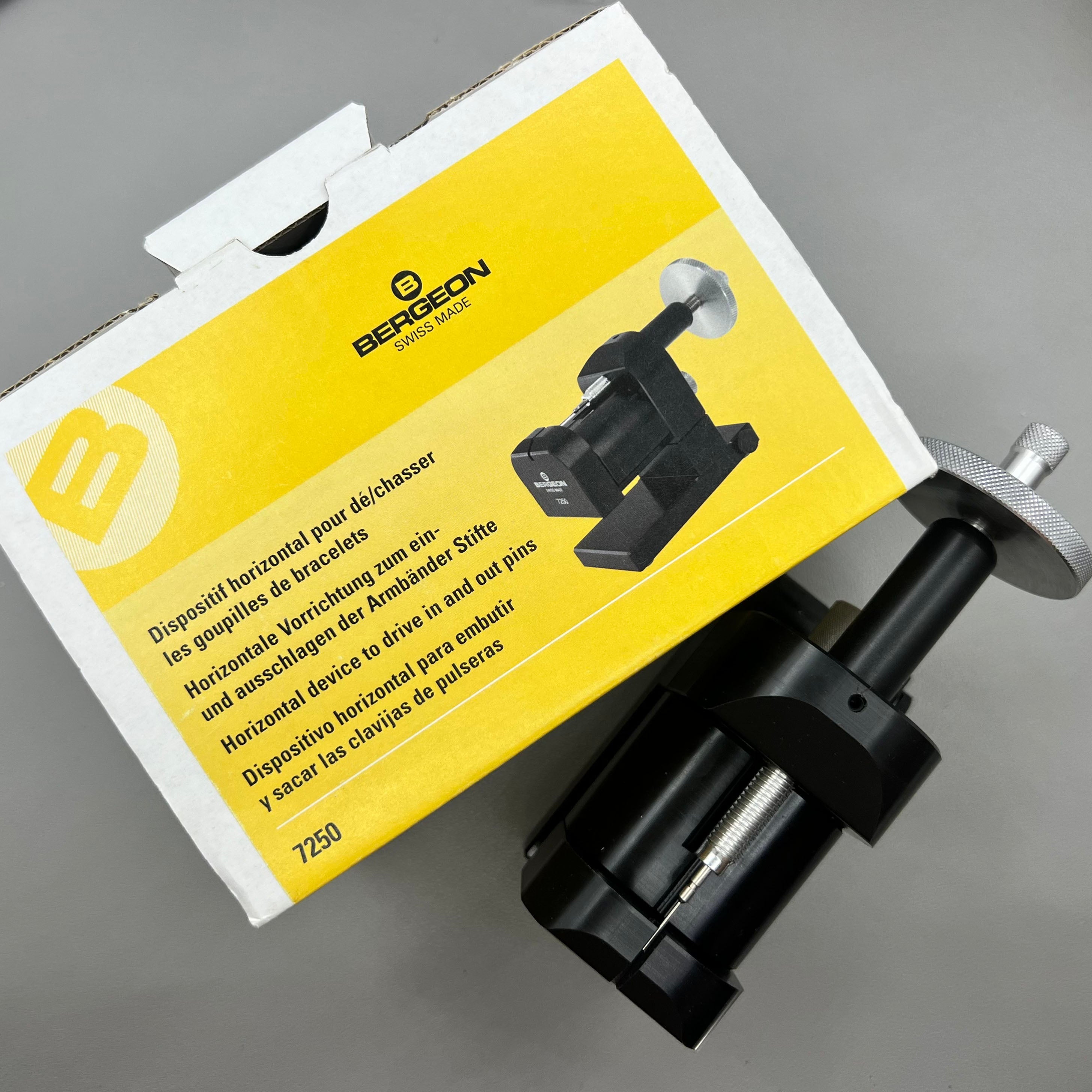 Swiss Bergeon 7250 Horizontal Watch Bracelet Shortening Adjusting Tool