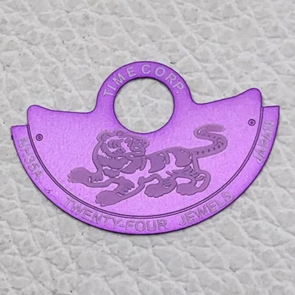 Purple Tiger Rotor Oscillating Weight Overlay Fit for NH35 NH36 7S26 4R35