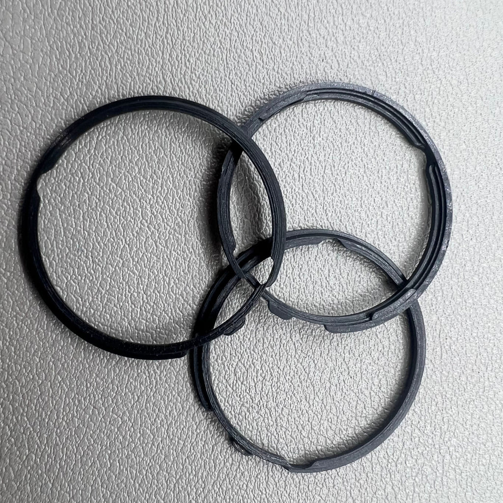 5 PIECES Black Cushion Mount Spacer Ring Fixing Ring for Orient 46941 Movement