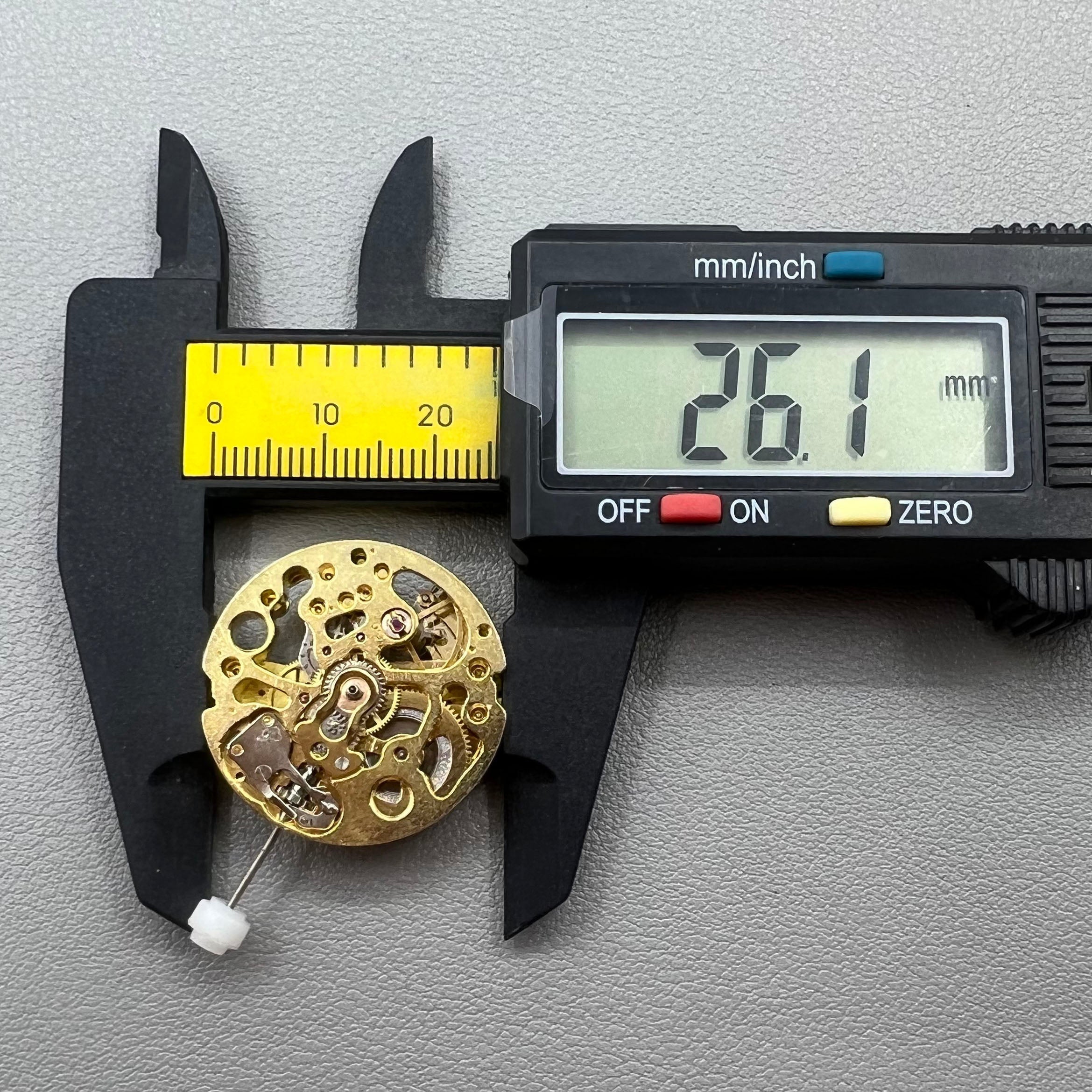 26.5mm Diameter 7120 Golden Hollow Carved Mechanical Automatic Movement