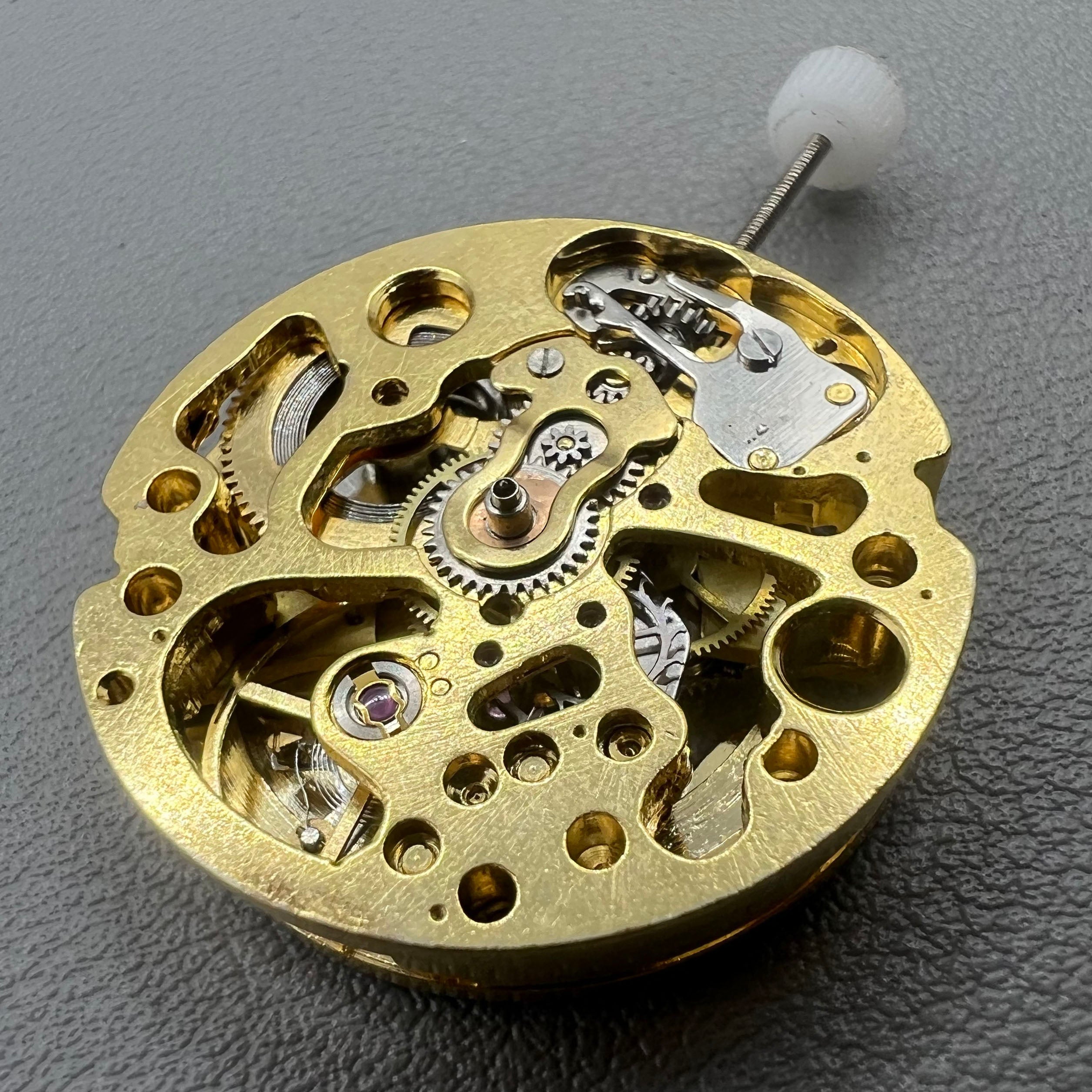 26.5mm Diameter 7120 Golden Hollow Carved Mechanical Automatic Movement