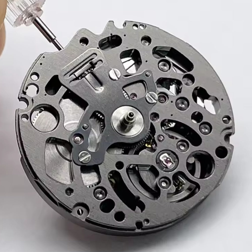 New Black Hollow Seiko SII NH72 NH72A Japan Made Automatic Movement
