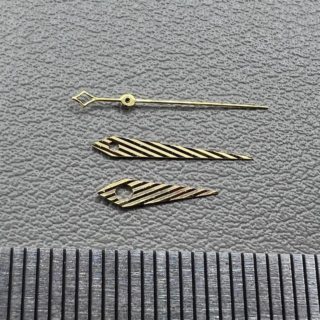 Twill Golden No Lume Watch Hands Set for NH35 NH34 NH36 NH70 Movement