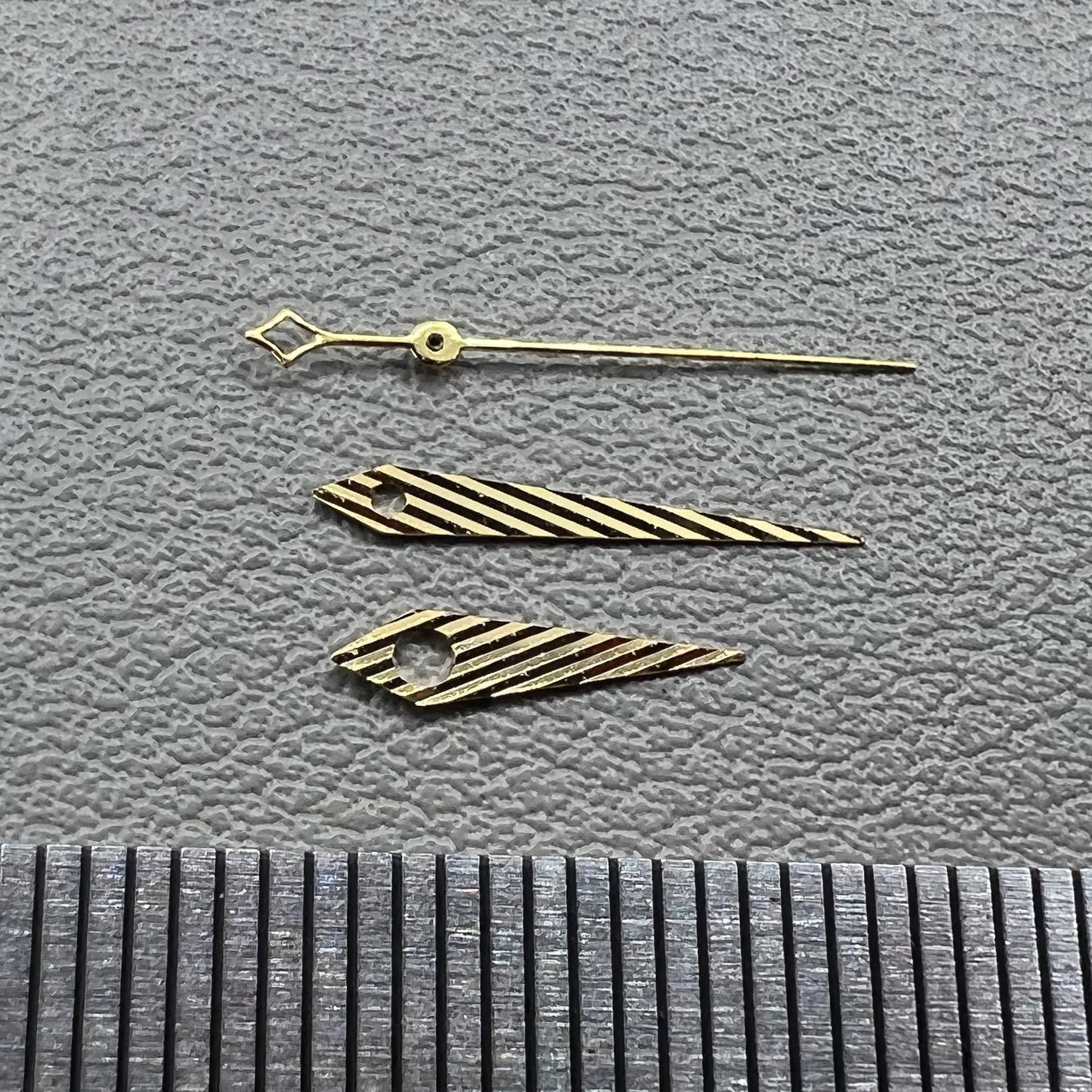 Twill Golden No Lume Watch Hands Set for NH35 NH34 NH36 NH70 Movement