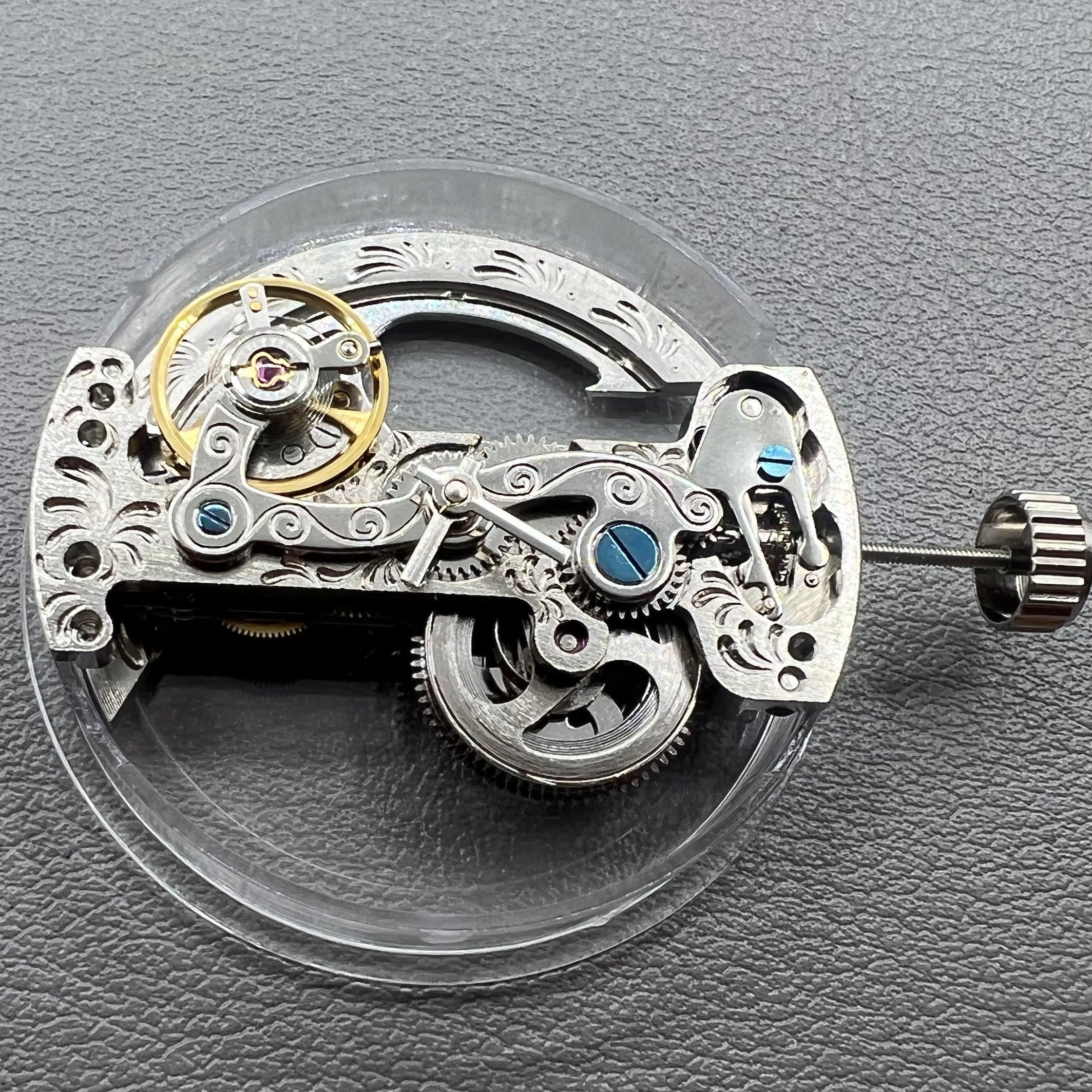 LG0801BS Silver Long Pendulum Wheel Automatic Mechanical Movement