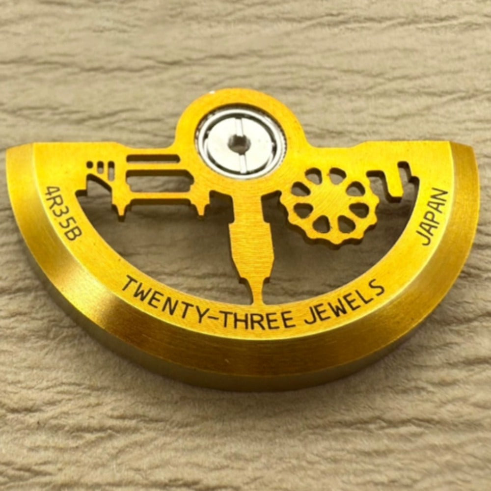 Yellow Architectural Style Hollow Modified Oscillating Weight for NH35 NH36