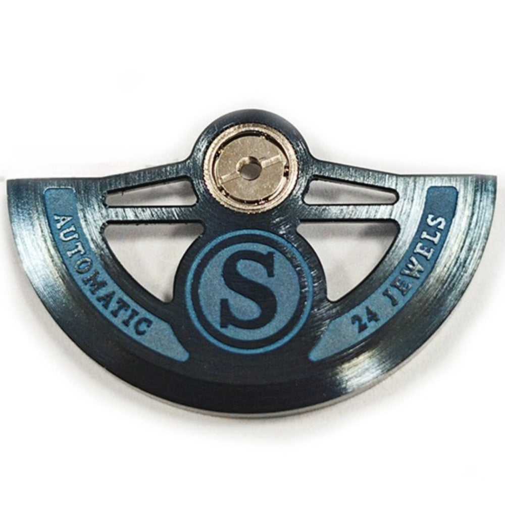 Blue Bilateral Symmetrical Hollow with S Carved Oscillating Weight for NH35 NH36