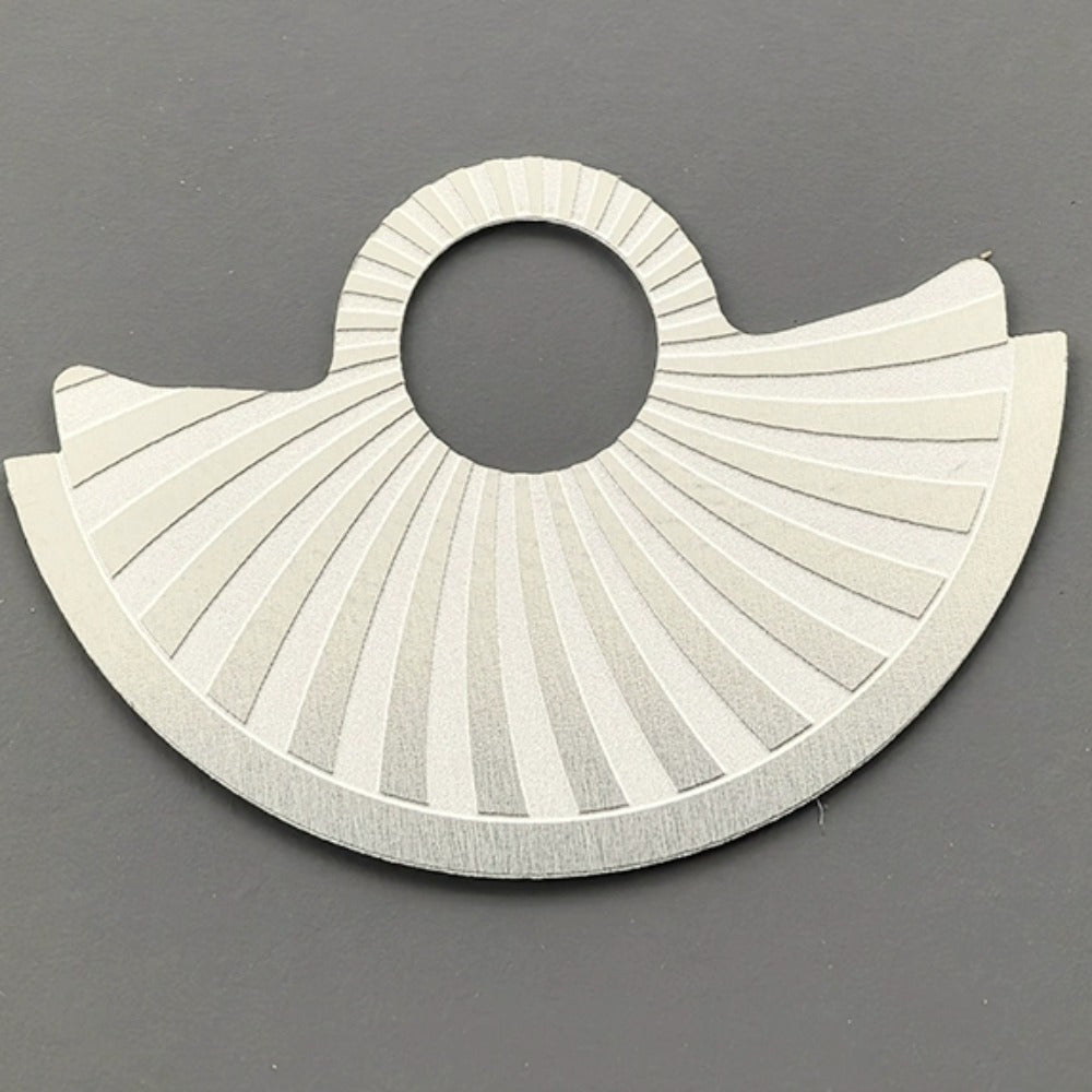 Silver Oblique Wave Metal Rotor Oscillating Weight Overlay Fit for NH35 NH36