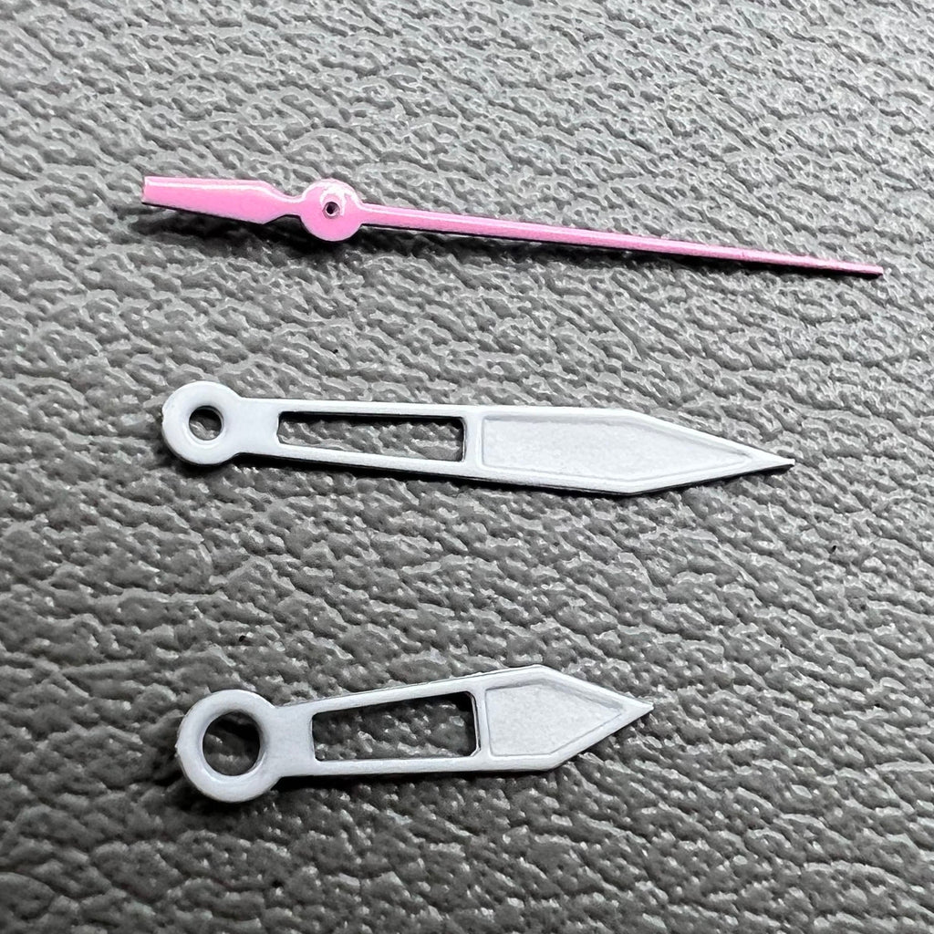 2 Sets Pink Second Hand 13mm Hollow Hands for Miyota 2315 2035 2036 2115 2305