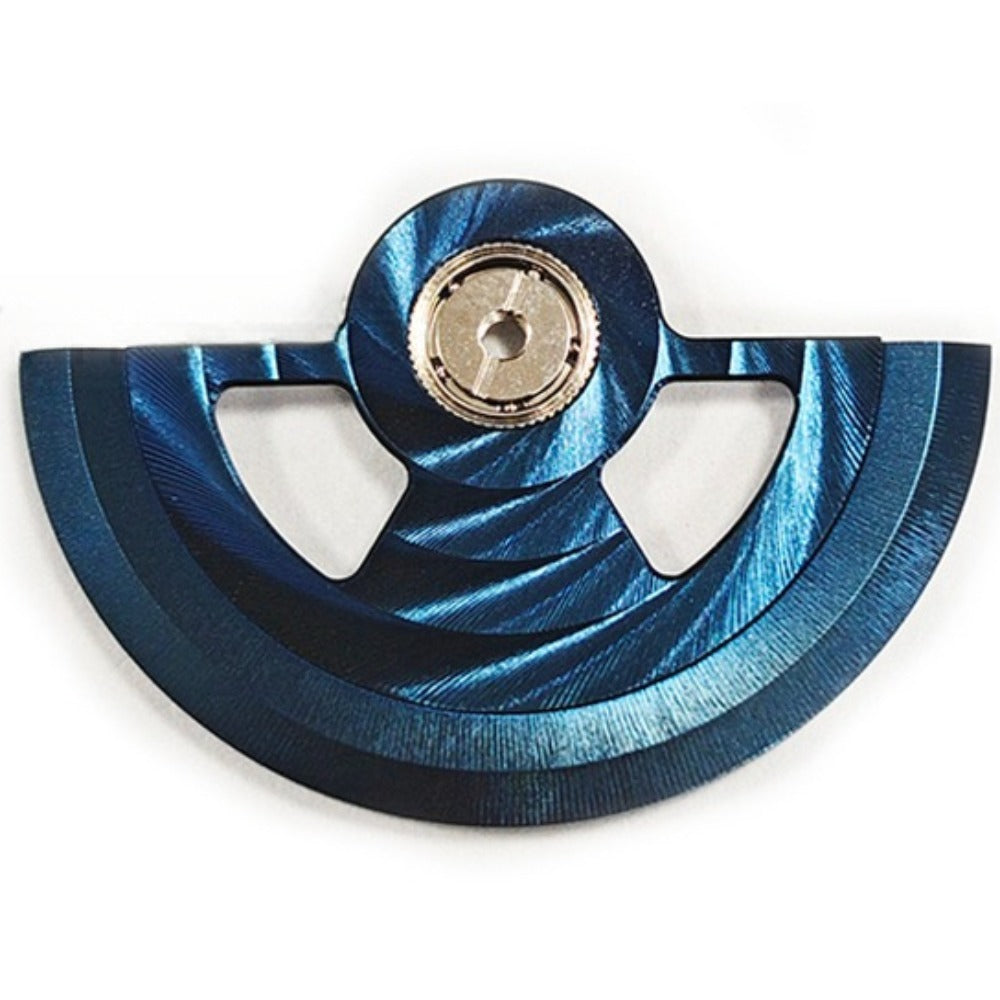 Dark Blue Waved Bilateral Symmetrical Hollow Oscillating Weight for NH35 NH36