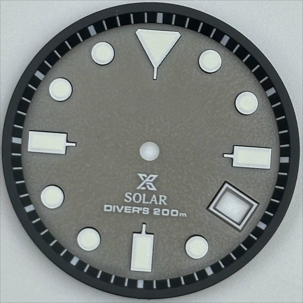 Grey 29.8mm Diving Modified Datejust Green Luminous Watch Dial for VS42A
