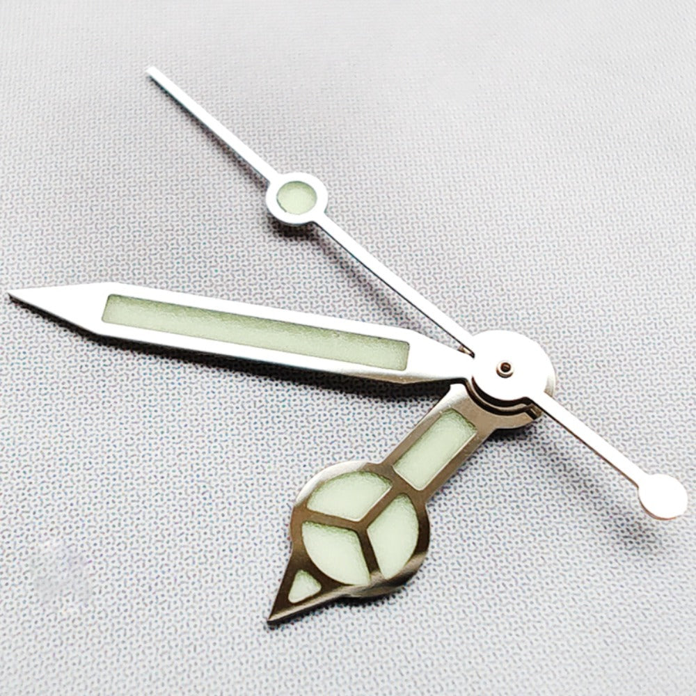 17mm C3 Super Green Lume Watch Hands for For NH35 NH36 NH38 NH70 NH72