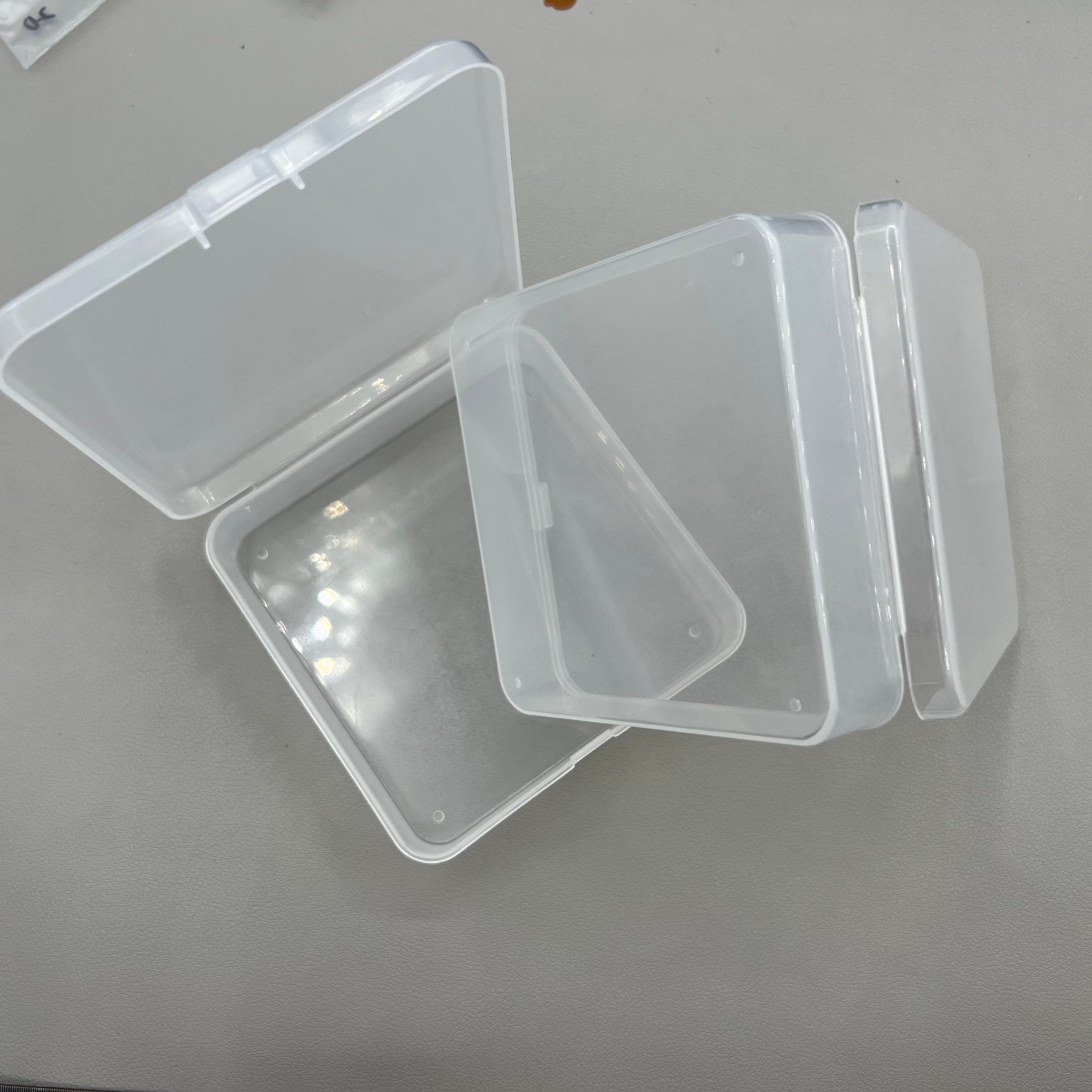 10X Square Toolbox Box Container Storage Case Hinged Lid (2.8x9.5x9.5cm)