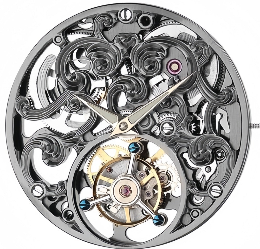 Hangzhou 3451D Mechanical Movement 2 Hands Hollow Hand Winding Flywheel