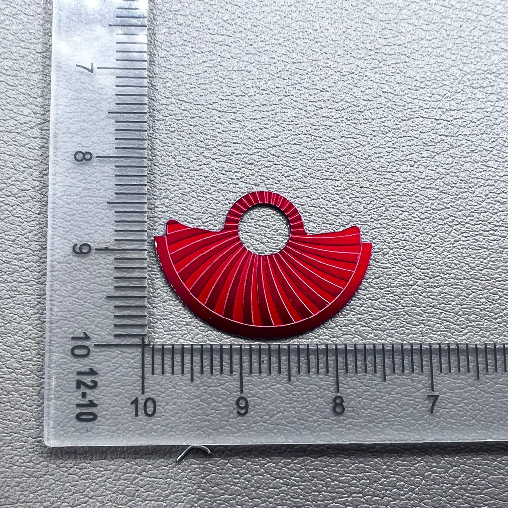 Red Oblique Wave Metal Rotor Oscillating Weight Overlay Fit for NH35 NH36