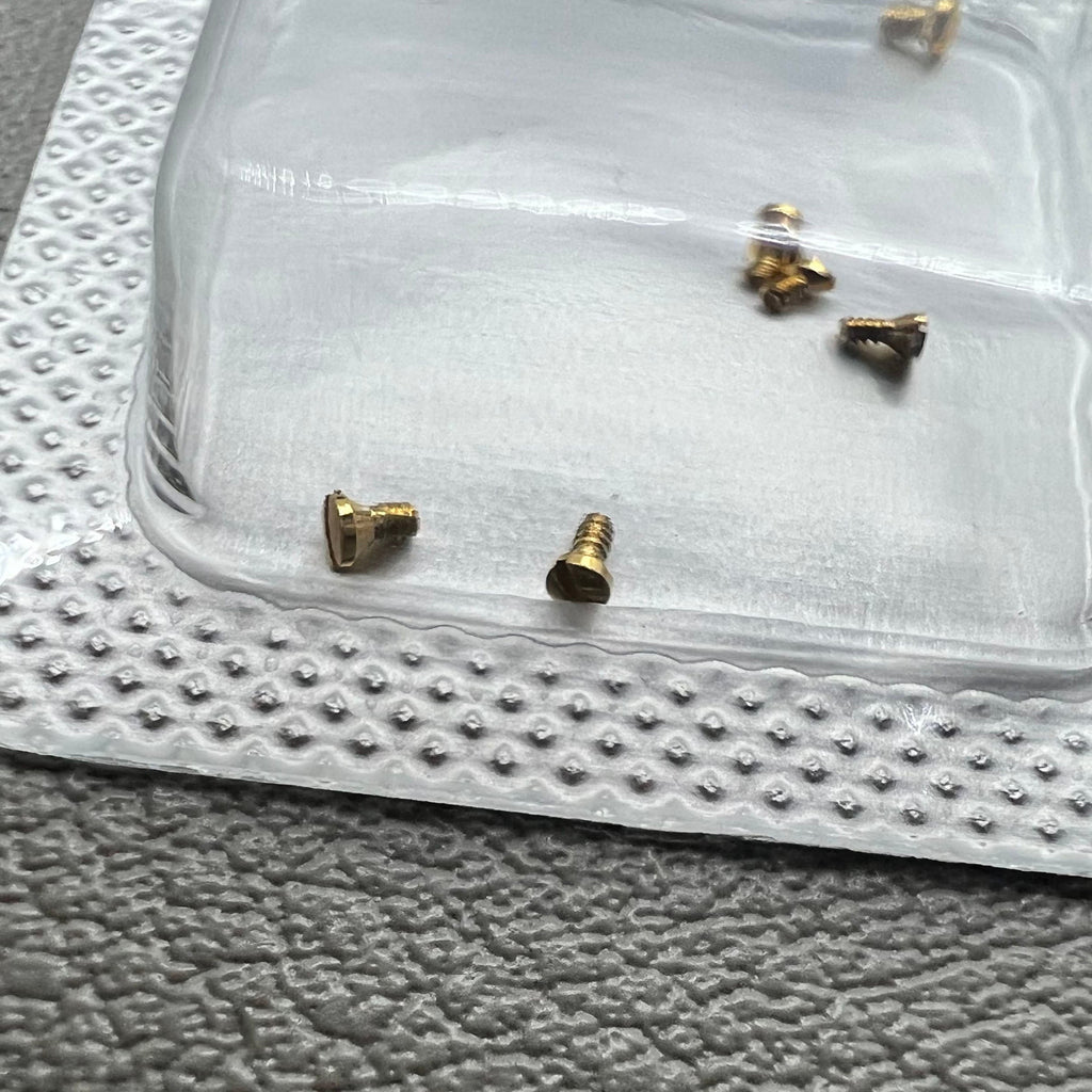 6 PIECES/Set Watch Case Back Screw 1.2×0.7x1.7mm for L4.209.4 Watch