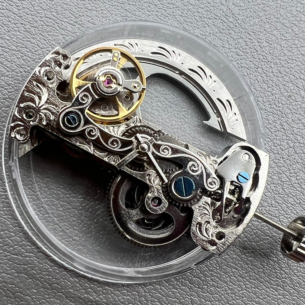 LG0801BS Silver Long Pendulum Wheel Automatic Mechanical Movement