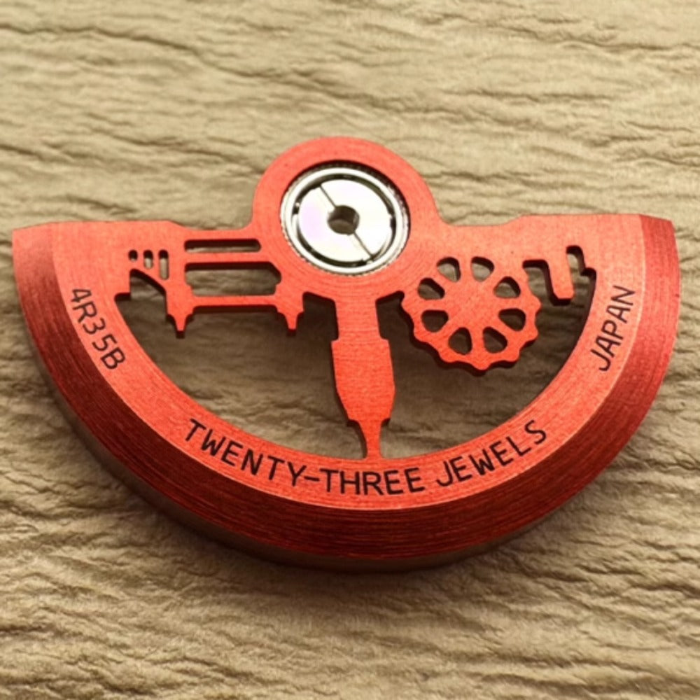 Red Architectural Style Hollow Modified Rotor Oscillating Weight for NH35 NH36