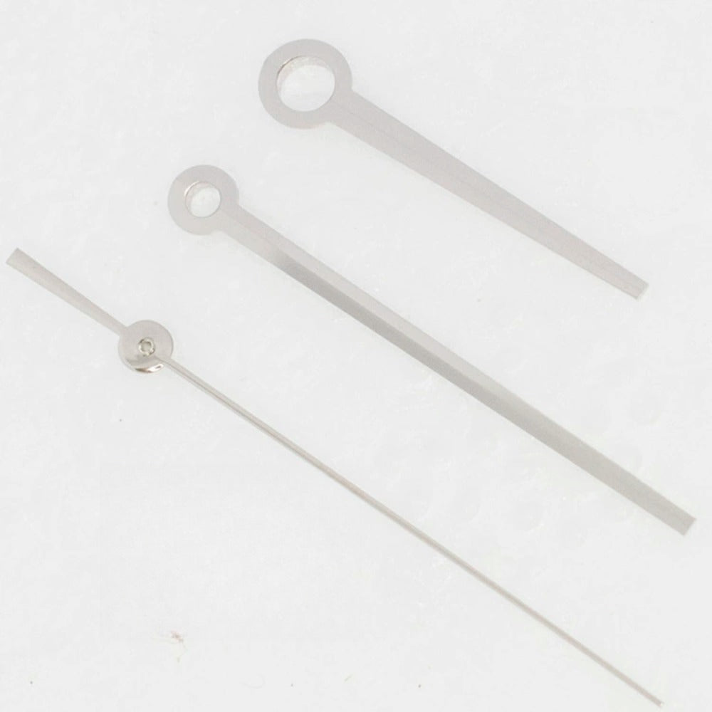 16.5mm Silver No Lume Watch Hands for ETA C07.111 Movement T086