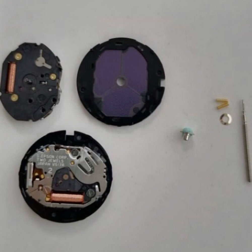 Japan Made Epson VS17 Quartz Watch Movement Eco-drive Solar Movement 3 Hands