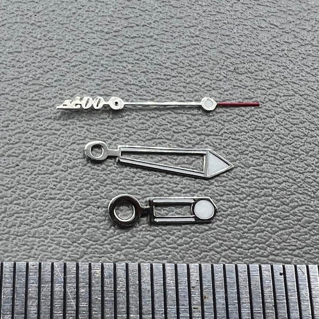 Green Lume Silver Trim Watch Hands for Miyota 8205 8215 821A 2813 Movement