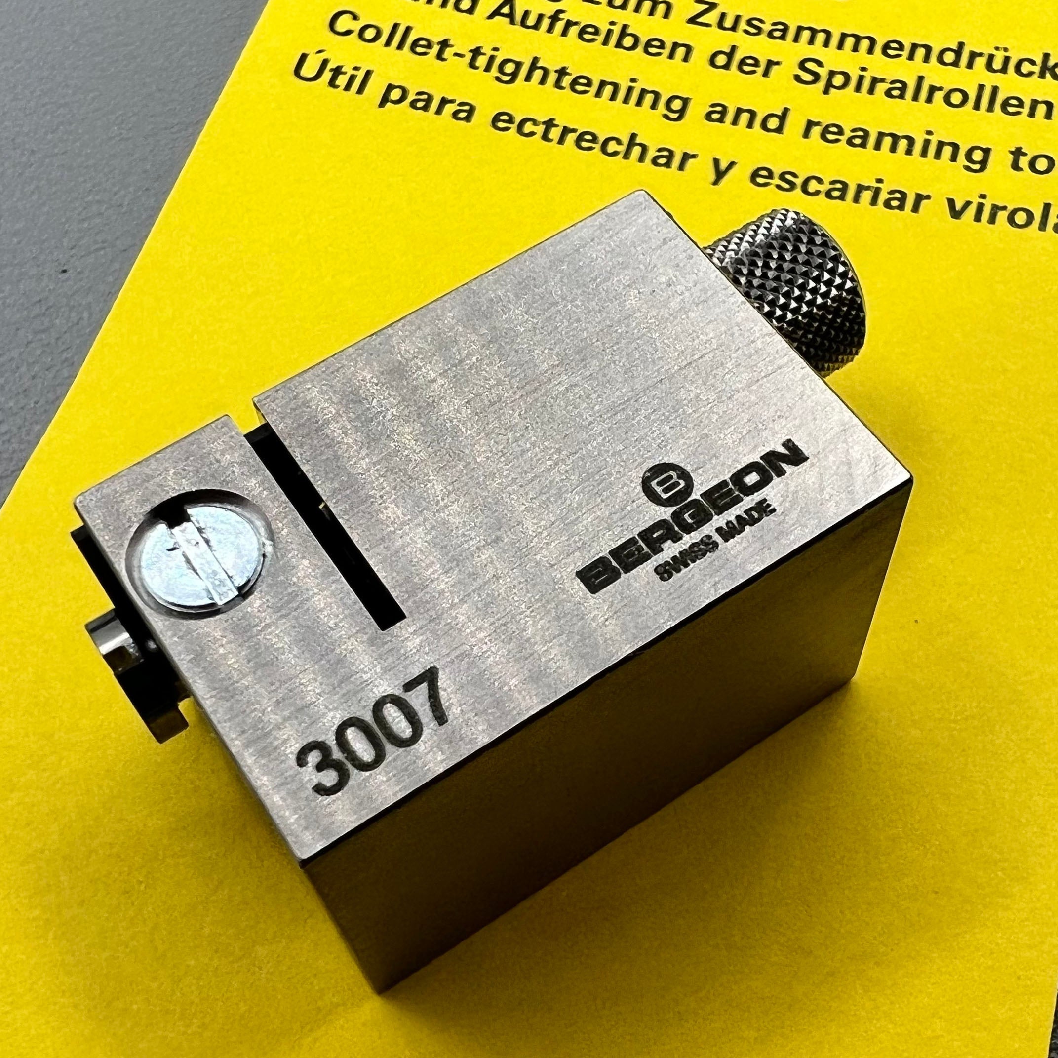 Swiss Bergeon 3007 for Collet Closing Tightening and Reaming