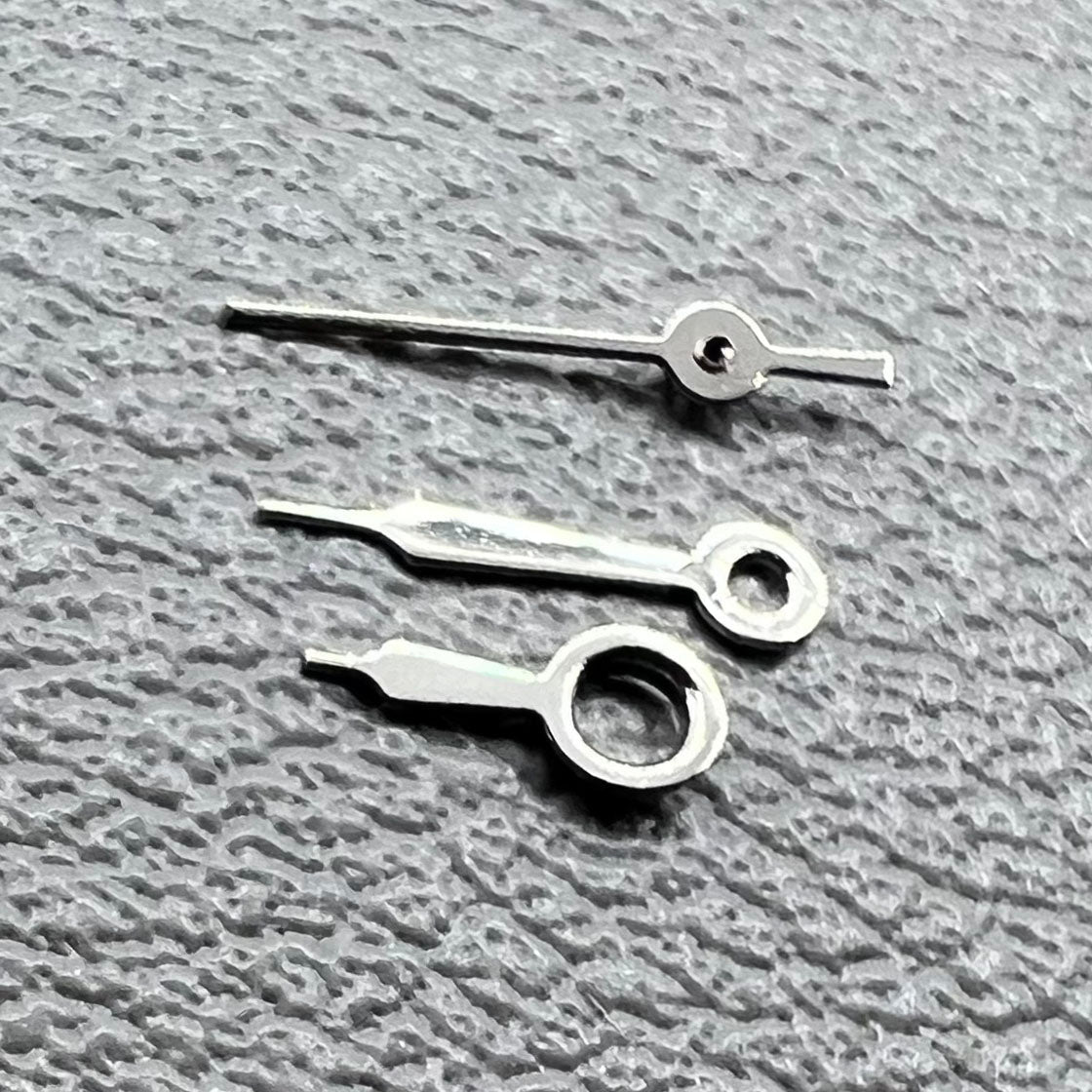 2 Sets/Pack Silver Set of Watch Hands for Miyota 2035 8mm/6mm/4mm Length NO.1226