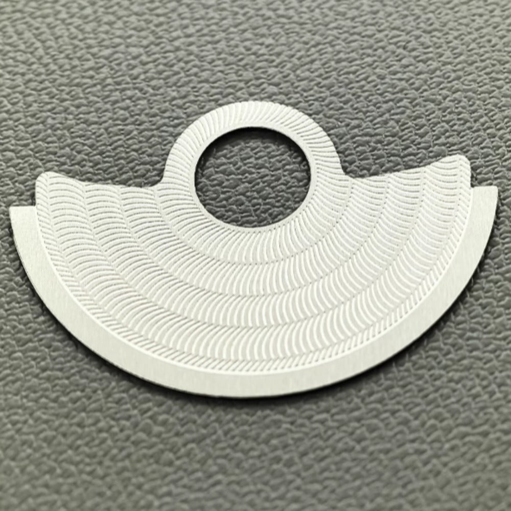 Silver Causeway Pattern Rotor Oscillating Weight Overlay Fit for NH35 NH36