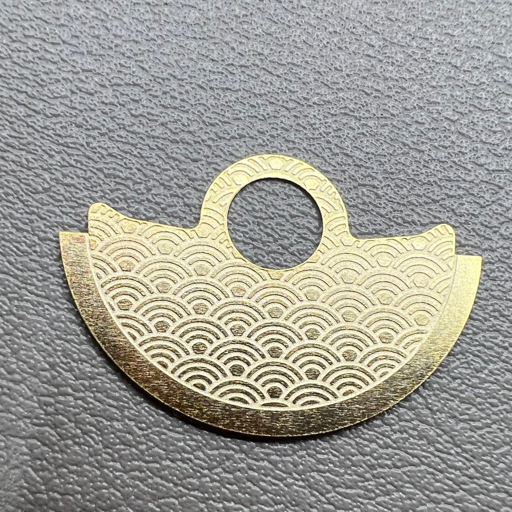 Golden Wave Metal Rotor Oscillating Weight Overlay Fit for Movement NH35 NH36
