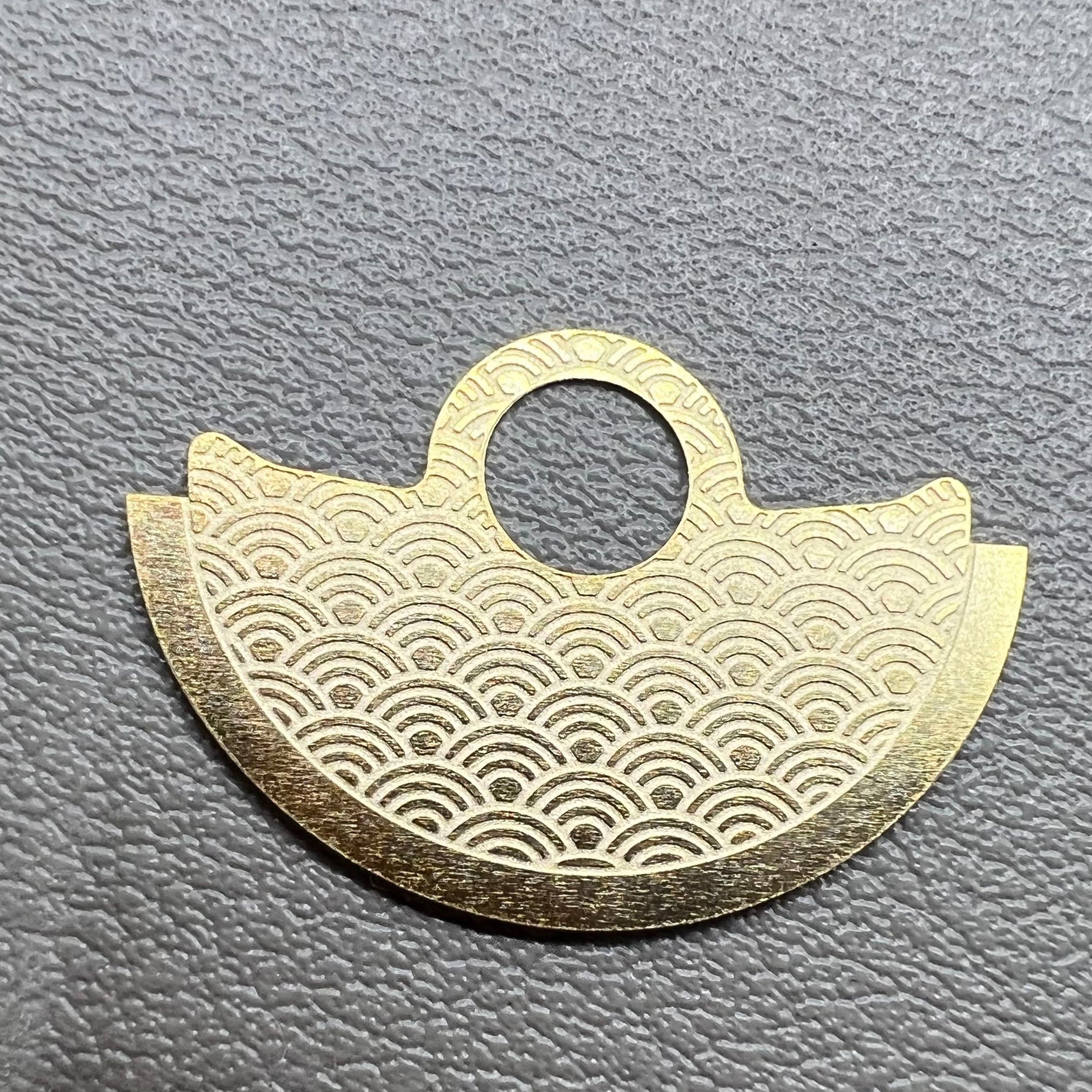 Golden Wave Metal Rotor Oscillating Weight Overlay Fit for Movement NH35 NH36