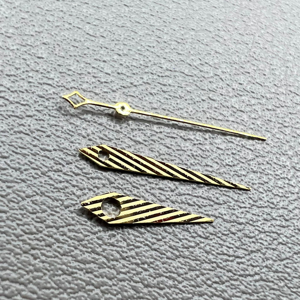 Twill Golden No Lume Watch Hands Set for NH35 NH34 NH36 NH70 Movement