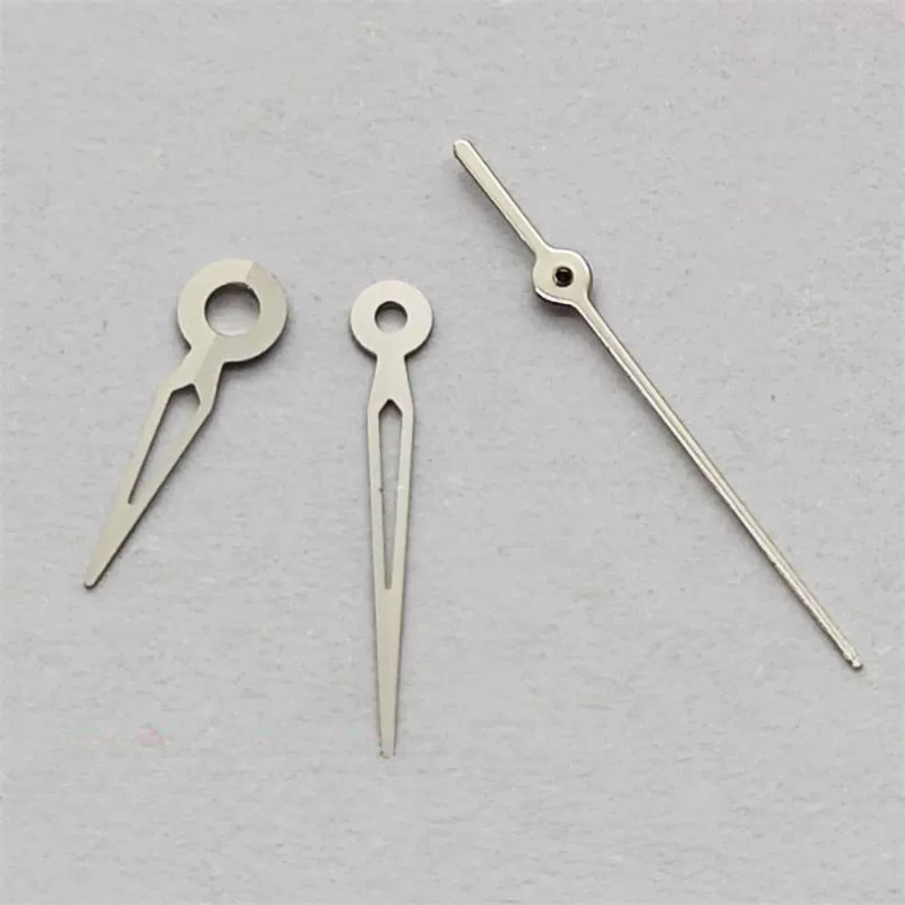 10x9x6mm Hollow Silver Trim No Lume Watch Hands Set for NH05 NH06 Movement