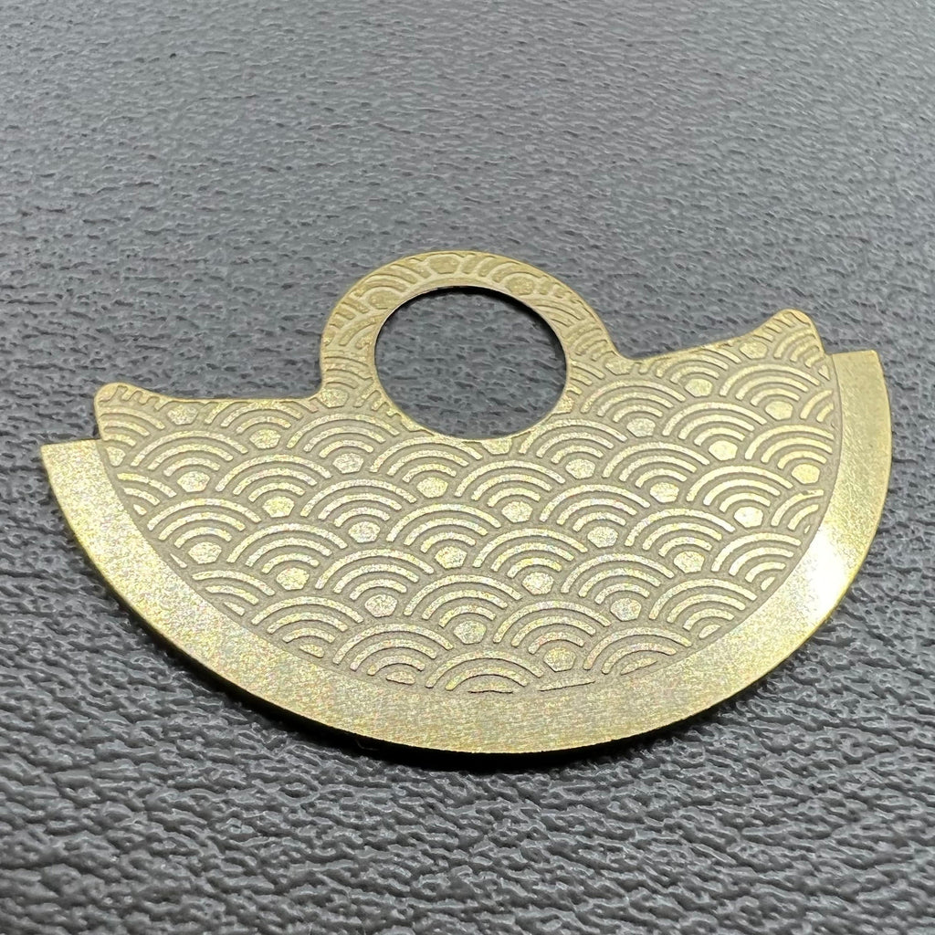 Golden Wave Metal Rotor Oscillating Weight Overlay Fit for Movement NH35 NH36