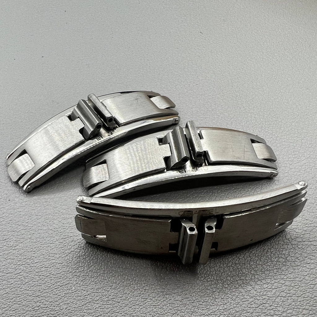 3X 7.6mm Width Stainless Steel Clasps Ceramic Butterfly Buckle J12 Elastic