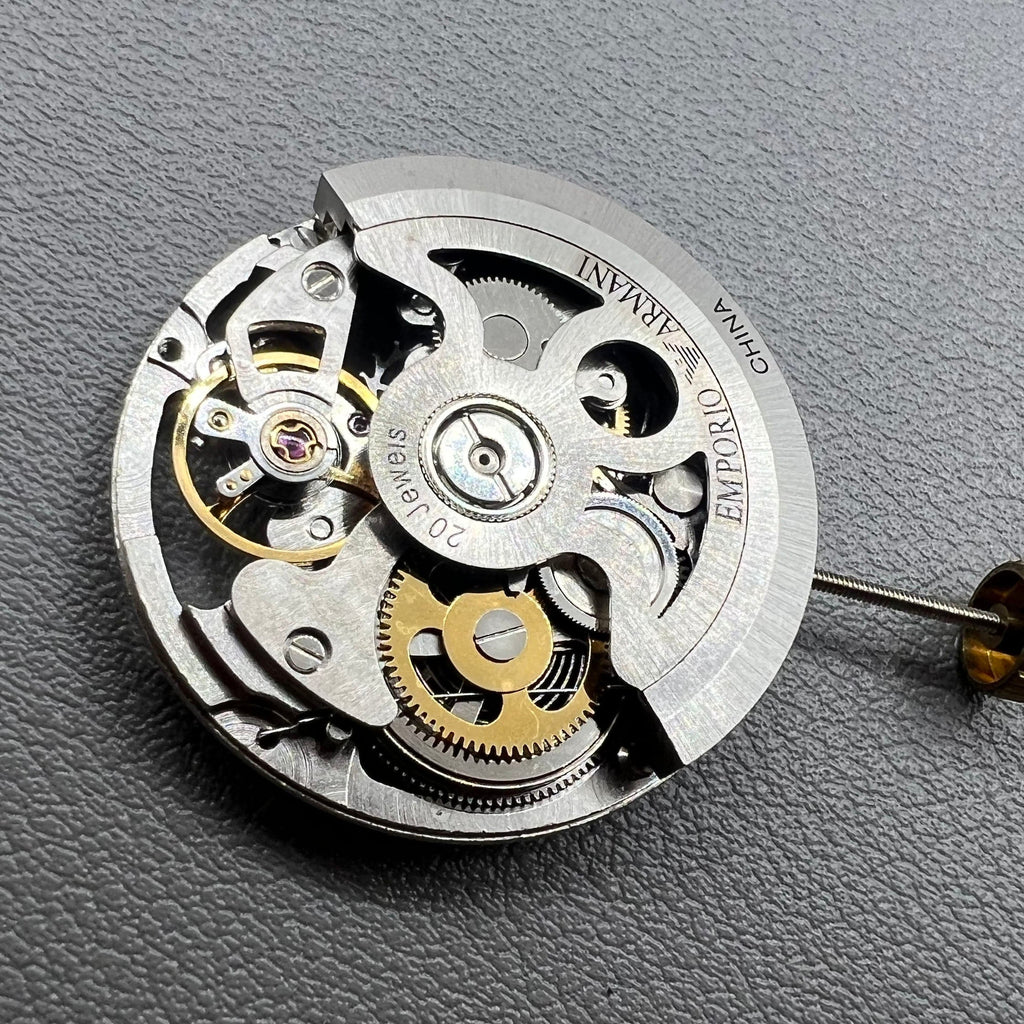 Hangzhou 2189 Silver Hollow Mechanical Movement Single Calendar