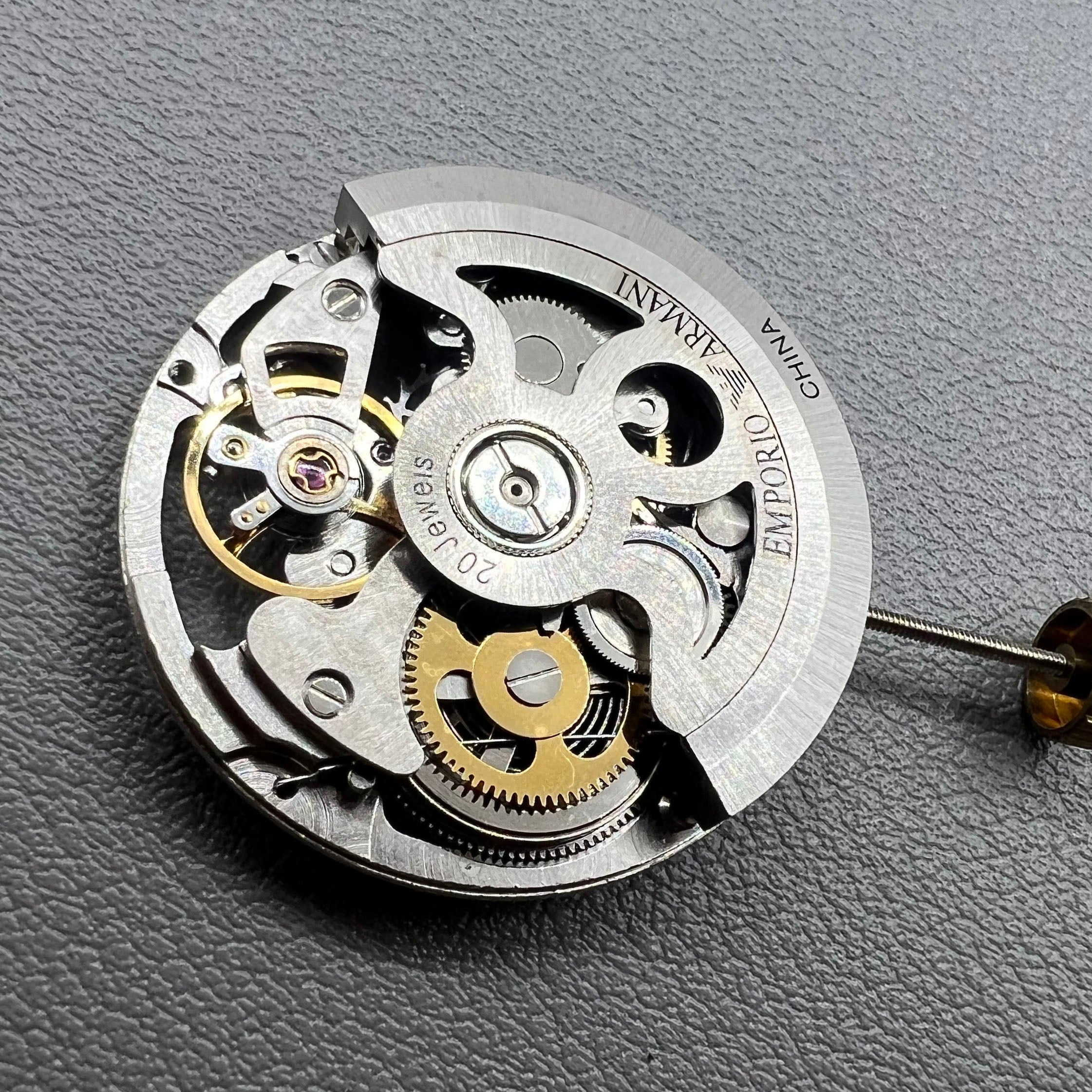 Hangzhou 2189 Silver Hollow Mechanical Movement Single Calendar