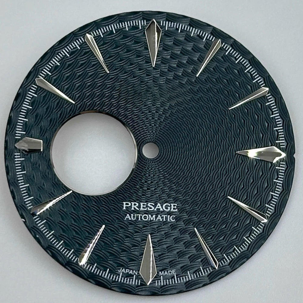 35mm Dark Green+Silver Nail Cocktail Modified Datejust Watch Dial for NH38
