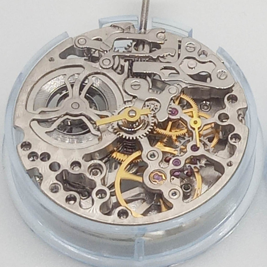 Chinese Hollow Tianjin T17 ST17 Hand-winding Mechanical 2 Hands No Calendar