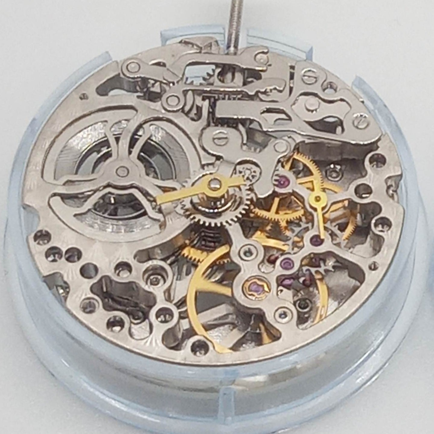 Chinese Hollow Tianjin T17 ST17 Hand-winding Mechanical 2 Hands No Calendar