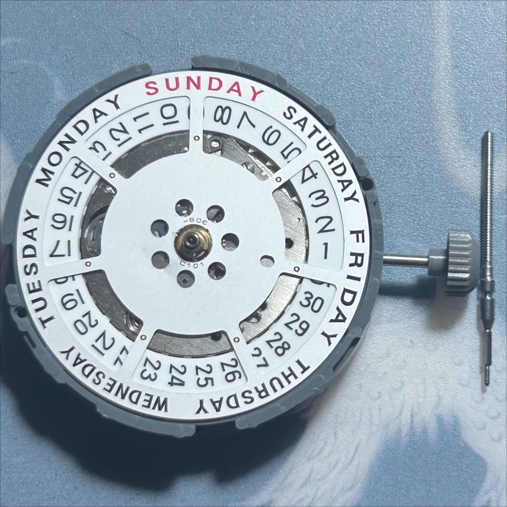 Japan Made Miyota 8285  Mechanical Movement Double Calendar Watch Repair Part