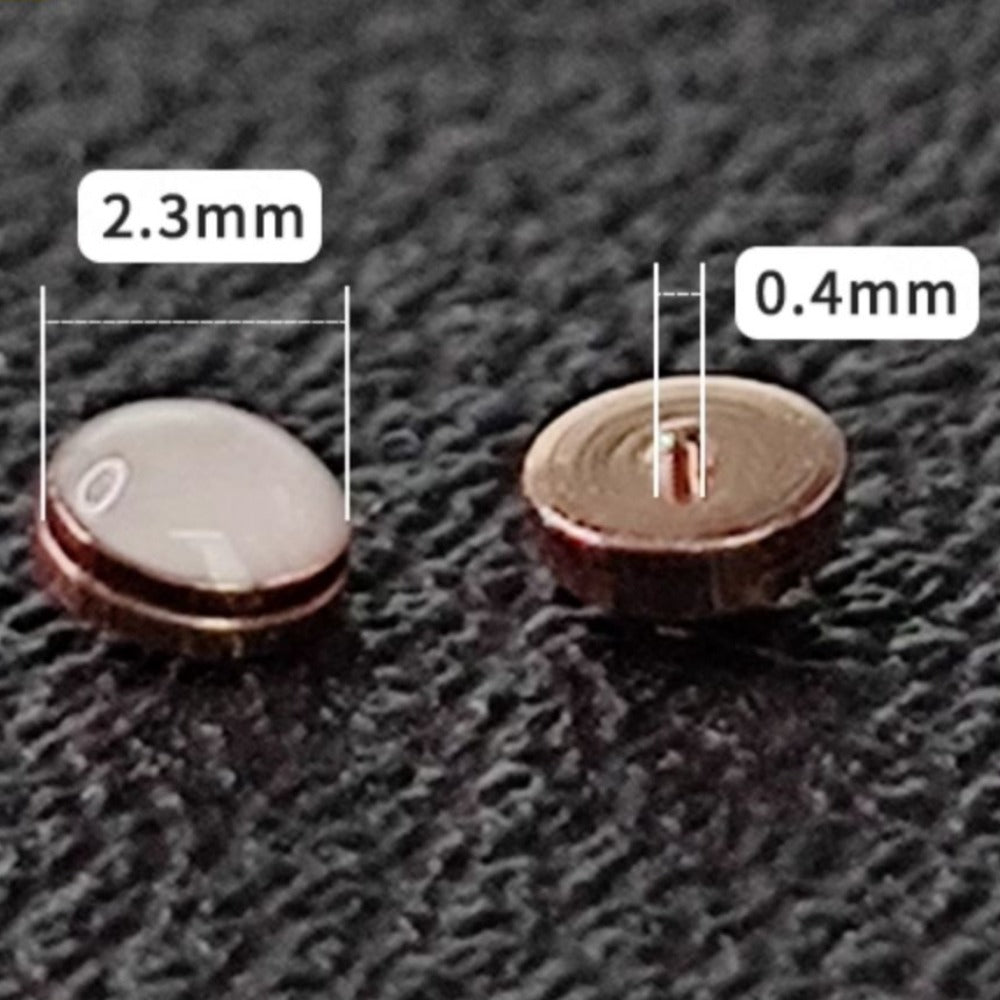 3pcs Small Hole Rose Gold Base Green Lume Pip Fit for RLX Submariner Watch Bezel